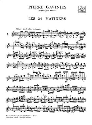 Pierre Gaviniès: Les 24 Matines Per Violino: Violine Solo