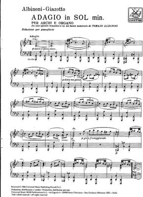 Tomaso Albinoni: Adagio in sol minore (g minor): Streichensemble