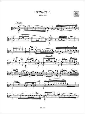Johann Sebastian Bach: 6 Sonate E Partite BWV 1001 - 1006: Viola Solo