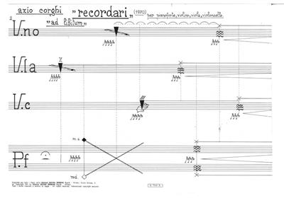 Azio Corghi: Recordari: Klavierquartett