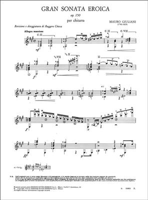 Mauro Giuliani: Gran Sonata Eroica Sc 150 Per Chitarra (13): Gitarre Solo