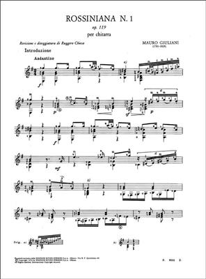 Mauro Giuliani: Rossiniana 1 Opus 119: Gitarre Solo