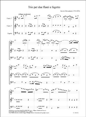 Saverio Mercadante: Trio per due flauti e fagotto: Kammerensemble