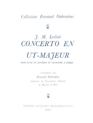 Jean-Marie Leclair: Concerto En Ut Majeur: (Arr. Fernand Oubradous): Flöte mit Begleitung