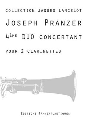 Joseph Pranzer: 4ème Duo Concertant: (Arr. Jacques Lancelot): Klarinette Ensemble