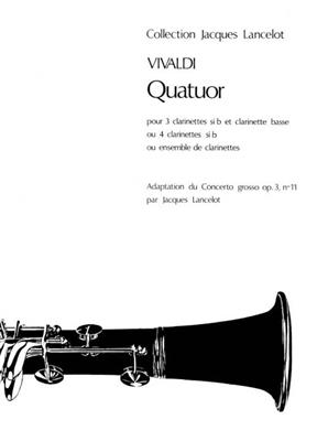 Antonio Vivaldi: Quatuor: (Arr. Jacques Lancelot): Klarinette Ensemble