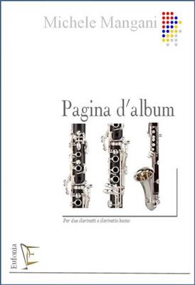 Michele Mangani: Pagina D'Album: Klarinette Ensemble