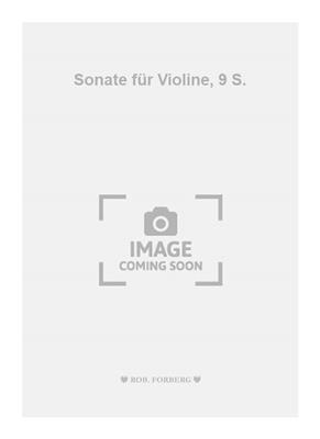 Shodmon Pulodi: Sonate für Violine, 9 S.: Violine Solo