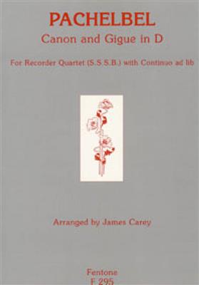 Johann Pachelbel: Canon & Gigue - Recorder Ensemble: (Arr. James Duncan Carey): Blockflöte Ensemble