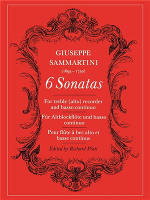 Giovanni Battista Sammartini: Sonaten(6): Blockflöte