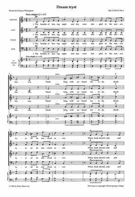 Gustav Holst: Five Partsongs: Gemischter Chor mit Begleitung
