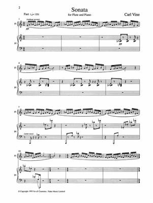 Carl Vine: Sonata: Flöte Solo
