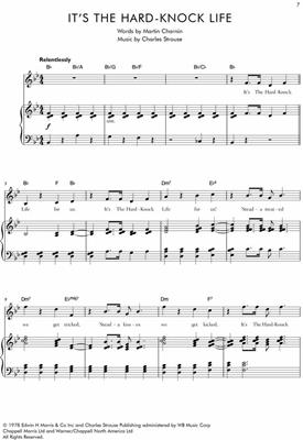 C. Strouse: Annie: Gesang mit Klavier