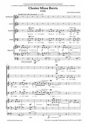 Chester Missa Brevis. SATB: Gemischter Chor mit Klavier/Orgel