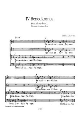 Urmas Sisask: Benedicamus, Laudate Dominum: Gemischter Chor mit Begleitung
