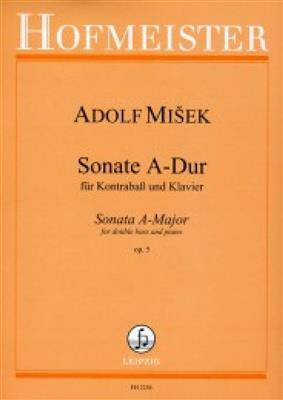 Adolf Misek: Sonate A-Dur, op. 5: Kontrabass mit Begleitung