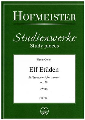 Oscar Geier: Elf Etüden, op. 59: Trompete Solo