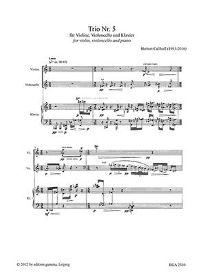 Herbert Callhoff: Trio Nr. 5 - klassische Reminiszenzen: Klaviertrio