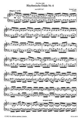 Konrad Lang: Rhythmische Etüde Nr. 6: Klavier Solo