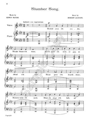 Robert Jackson: Slumber Song (Lancashire Lullaby): Gesang mit Klavier