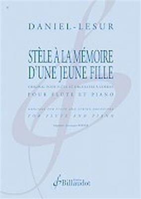 Daniel Lesur: Stele a la Memoire d'Une Jeune Fille: Flöte mit Begleitung