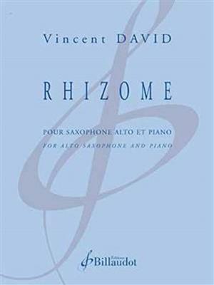 Vincent David: Rhizome: Altsaxophon mit Begleitung