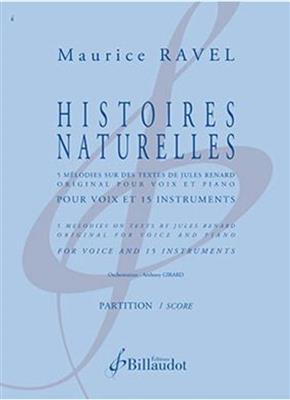Maurice Ravel: Histoires naturelles: Gesang mit Klavier