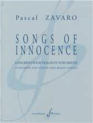 Pascal Zavaro: Songs Of Innocence: Gemischter Chor mit Begleitung