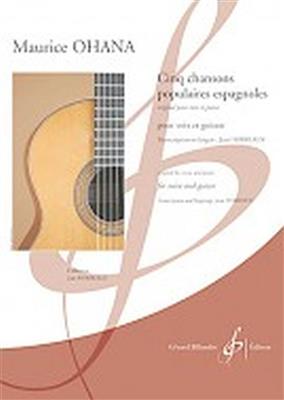 Maurice Ohana: Cinq Chansons Populaires Espagnoles: Gesang mit Gitarre