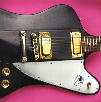 70S Firebird Electric Guitar Greetings Card Single