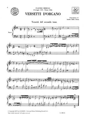 Claudio Merulo: Versetti D'Organo: Orgel