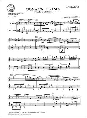 Franco Margola: Sonata prima: Flöte mit Begleitung