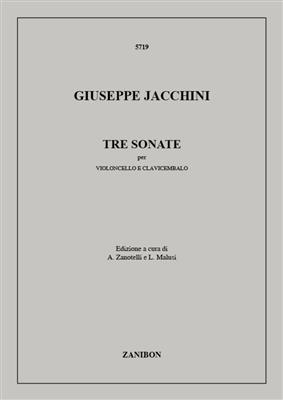 Giuseppe Jacchini: Tre Sonate: Cello mit Begleitung