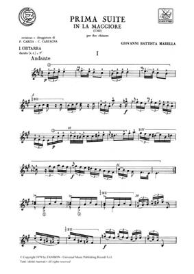 Giovanni Battista Marella: Prima Suite In La Magg. (1762): Gitarre Duett