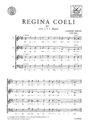 Lorenzo Perosi: Regina Coeli: Gemischter Chor A cappella