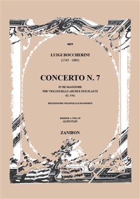 Luigi Boccherini: Concerto N. 7 In Re: Cello mit Begleitung