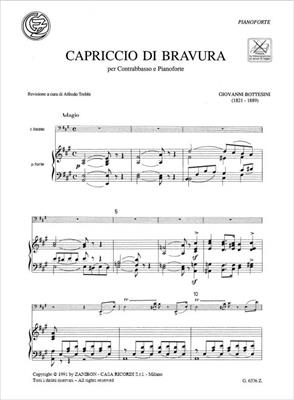 Giovanni Bottesini: Capriccio Di Bravura: Kontrabass mit Begleitung