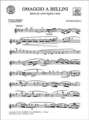 Antonio Pasculli: Omaggio a Bellini: Englischhorn