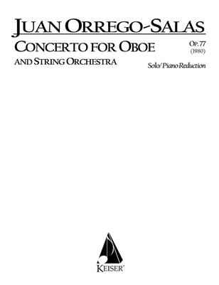 Juan Orrego-Salas: Concerto for Oboe and String Orchestra, Op. 77: Oboe mit Begleitung