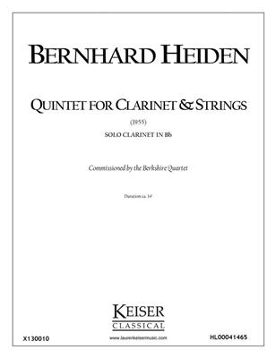 Bernhard Heiden: Clarinet Quintet: Klarinette Ensemble