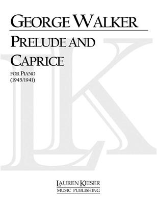 George Walker: Prelude and Caprice: Klavier Solo