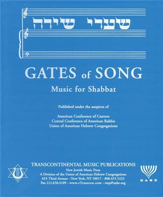 Gates Of Song (shaarei Shirah) Keyboard Edition: Keyboard