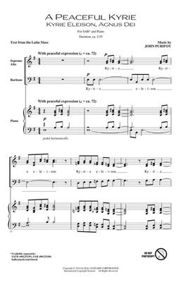 John Purifoy: A Peaceful Kyrie: Gemischter Chor mit Begleitung