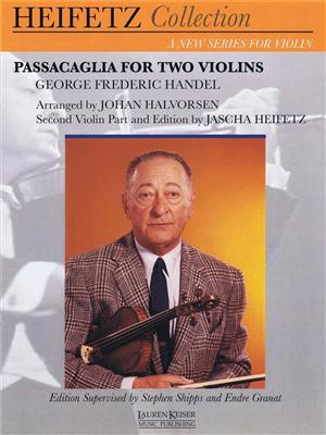 Georg Friedrich Händel: Passacaglia for Two Violins: (Arr. Johan Halvorsen): Violin Duett