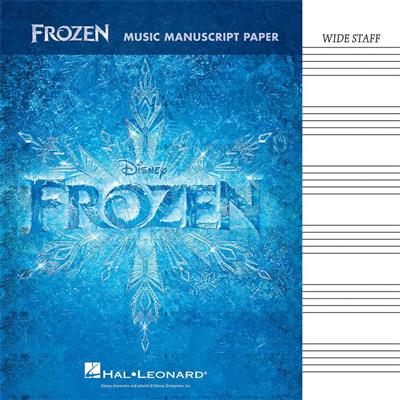 Frozen: Music Manuscript Paper (Wide-Staff): Notenpapier