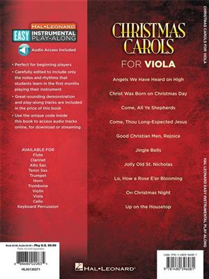 Christmas Carols - 10 Holiday Favorites: Viola Solo