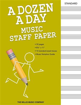 A Dozen A Day - Music Staff Paper: Notenpapier
