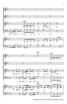 Georg Friedrich Händel: With the Voice of Joy and Thanksgiving: (Arr. John Leavitt): Gemischter Chor mit Begleitung