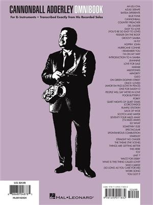 Julian Cannonball Adderley: Cannonball Adderley - Omnibook: 