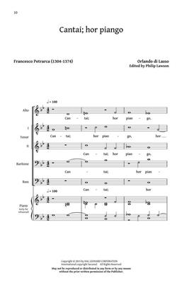 Orlando di Lasso: Five Italian Madrigals: (Arr. Philip Lawson): Gemischter Chor A cappella